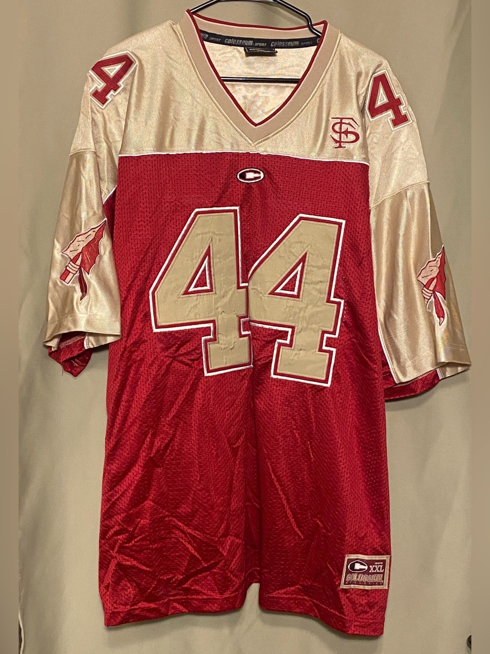 Vintage Florida State Jersey Men’s Red # 44 Colosseum FSU. College Football XXL